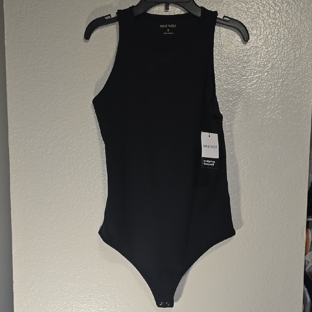 Nine West Black Sculpting Bodysuit